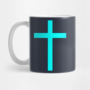 Latin cross (aquamarine) Mug